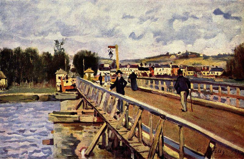 Alfred Sisley Steg in Argenteuil France oil painting art